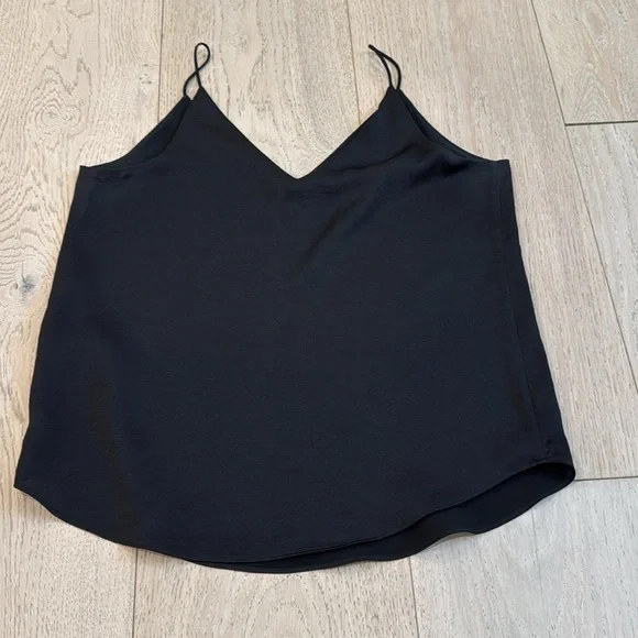 Express Double-V Tank Top w/ Double Layer in Black Size Medium - Picture 3 of 8